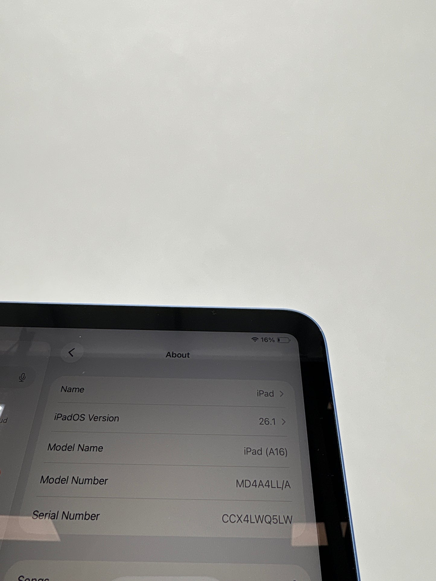 WiFi Only Apple iPad 11" (A16) 128GB Blue MD4A4LL/A