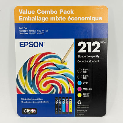 New Epson 212 C13T02R72J Black, Yellow, Cyan and Magenta Ink Cartridge