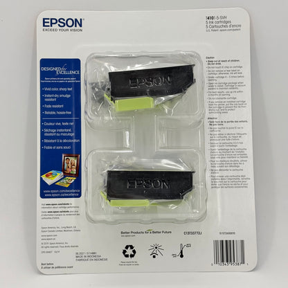 New Epson 410 C13T33772J Black, Yellow, Cyan and Magenta Ink Cartridge