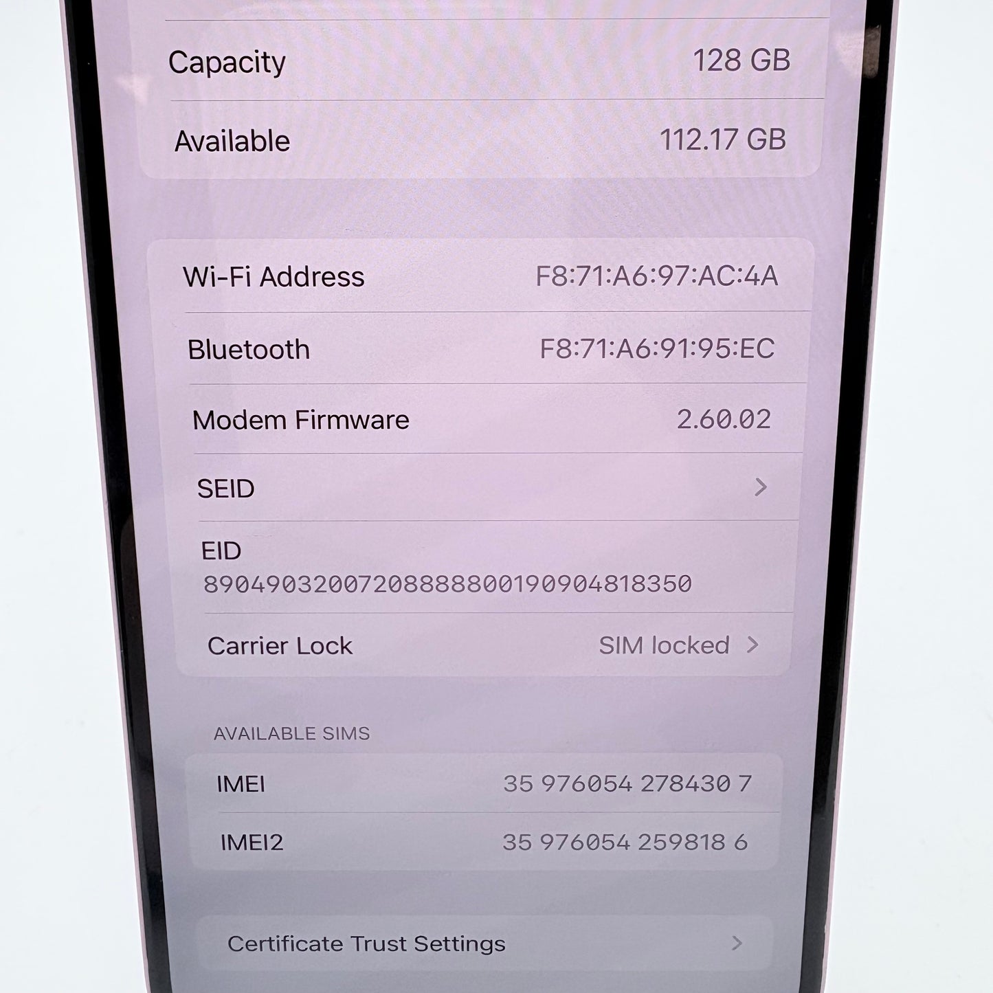 Unlocked Apple iPhone 16 128GB Ultramarine MYAT3LL/A