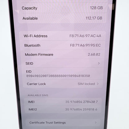 Unlocked Apple iPhone 16 128GB Ultramarine MYAT3LL/A